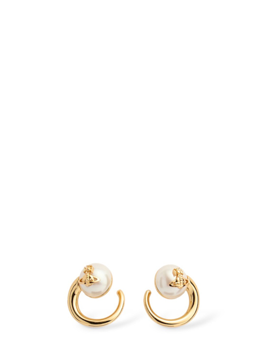 Vivienne Westwood: Carola faux pearl earrings - women_0 | Luisa Via Roma