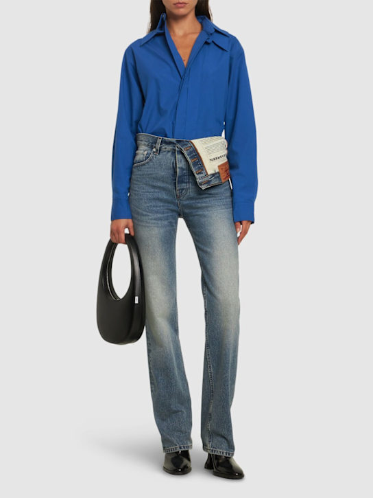 Y/PROJECT: Asymmetric high waist straight jeans - women_1 | Luisa Via Roma