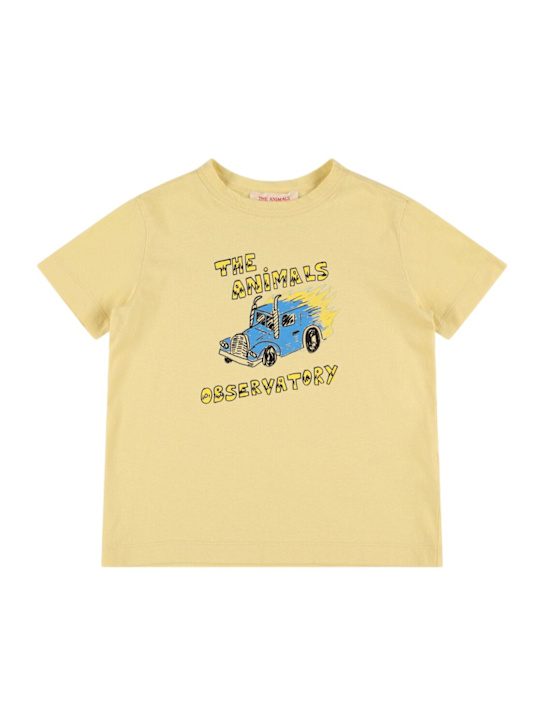 The Animals Observatory: Sheep コットンジャージーTシャツ - kids-girls_0 | Luisa Via Roma