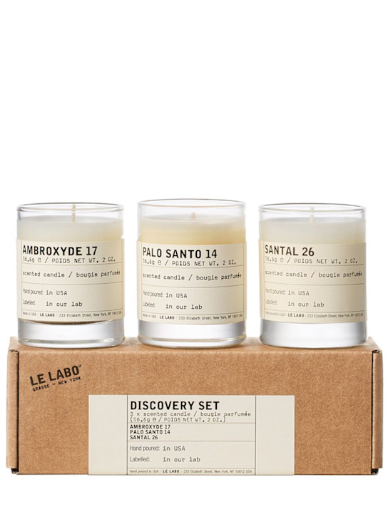 Le Labo: Set Candle Discovery - Trasparente - beauty-men_1 | Luisa Via Roma