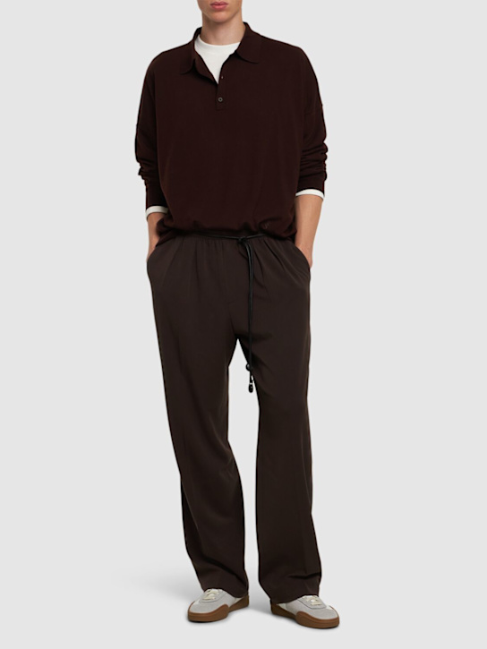 The Frankie Shop: Meriel wool polo sweater - men_1 | Luisa Via Roma