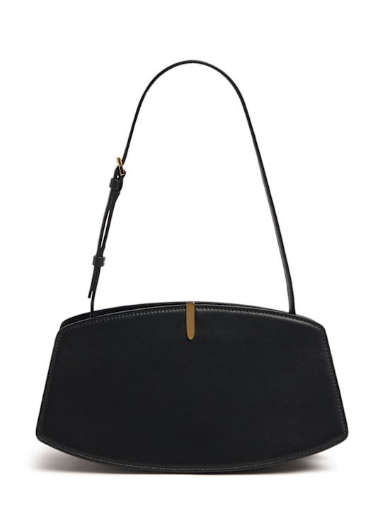 Savette: Florence leather shoulder bag - Black - women_0 | Luisa Via Roma