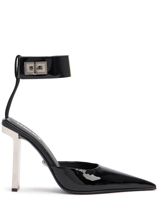 Versace: 105mm Patent leather pumps - women_0 | Luisa Via Roma