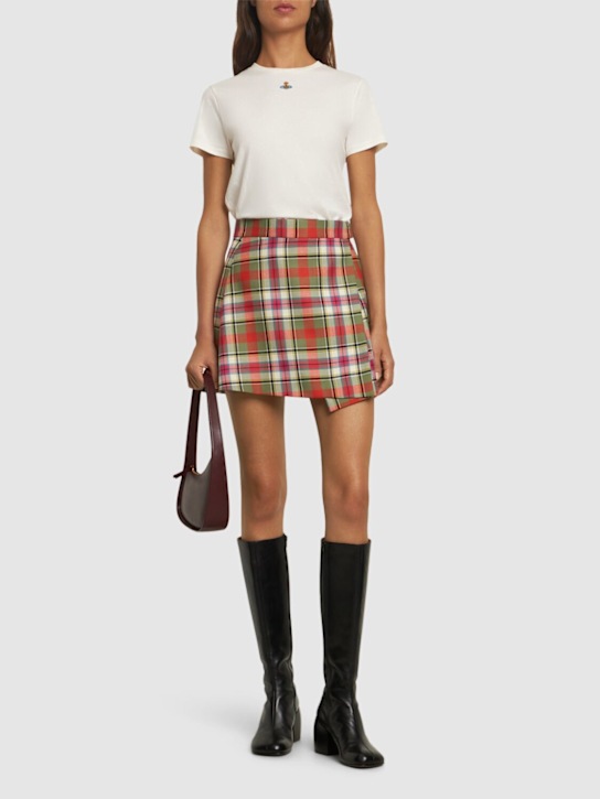 Vivienne Westwood: Orb logo cotton jersey t-shirt - women_1 | Luisa Via Roma