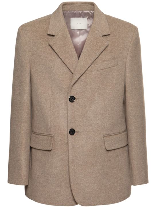Dunst: Unisex layered heavy wool blend blazer - men_0 | Luisa Via Roma