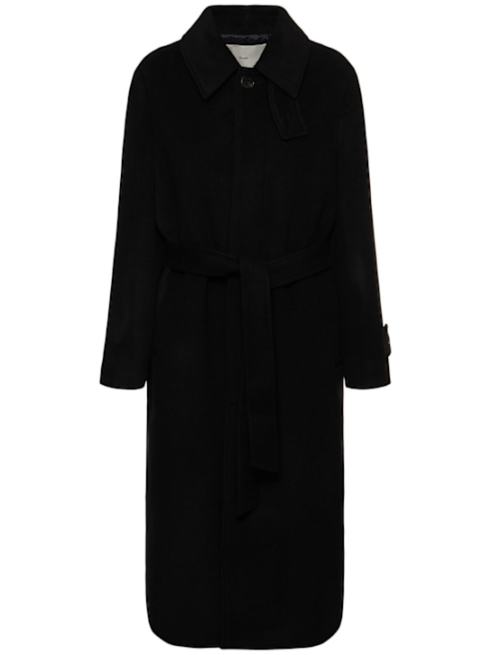 Dunst: Unisex belted wool mac coat - women_0 | Luisa Via Roma