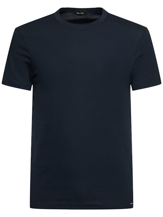 Tom Ford: T-Shirt aus Baumwolljersey - men_0 | Luisa Via Roma