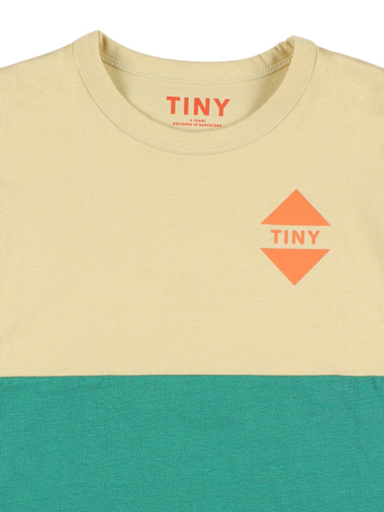 Tiny Cottons: Color block organic cotton t-shirt - kids-boys_1 | Luisa Via Roma