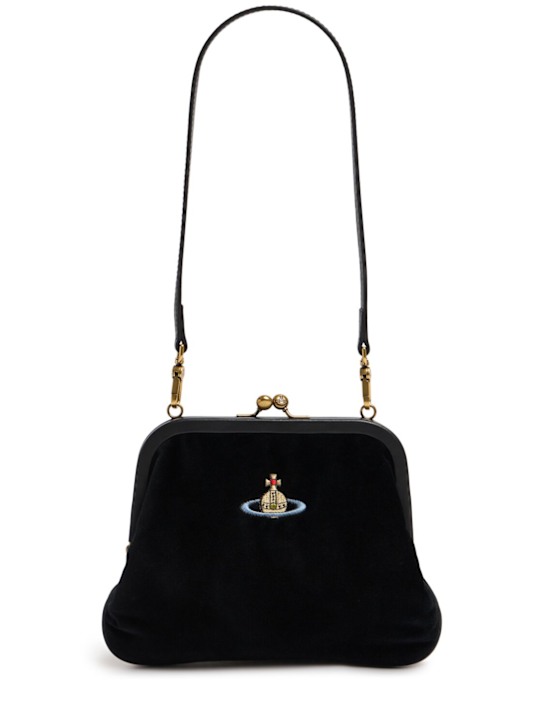 Vivienne Westwood: Clutch aus Samt „Vivienne“ - women_0 | Luisa Via Roma