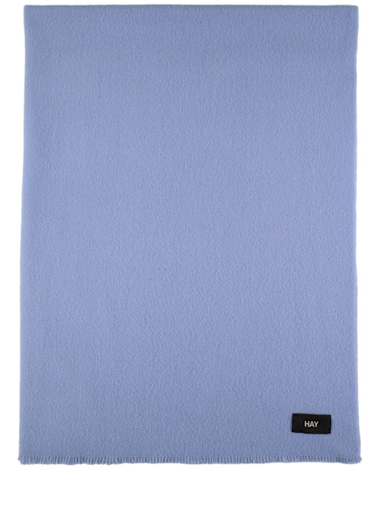 HAY: Mono wool throw - Blue - ecraft_0 | Luisa Via Roma