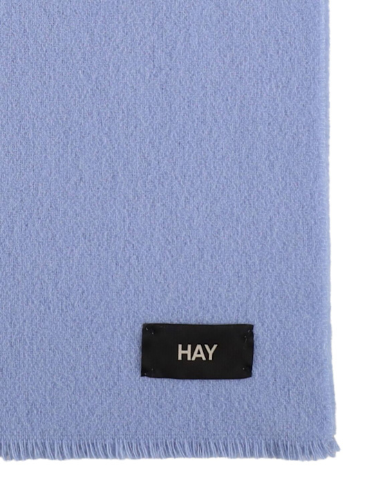 HAY: Mono wool throw - Blue - ecraft_1 | Luisa Via Roma