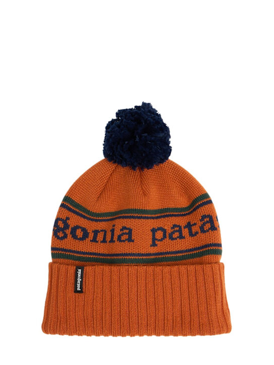 Patagonia: Recycled poly beanie w/ pompom - kids-boys_0 | Luisa Via Roma