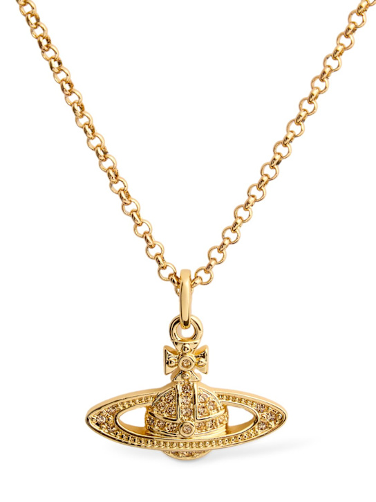Vivienne Westwood: Man mini bas relief orb necklace - men_0 | Luisa Via Roma