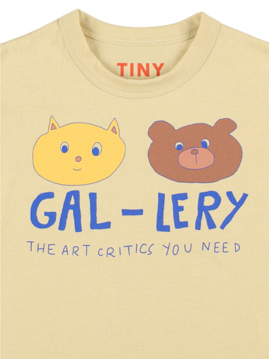 Tiny Cottons: Printed organic cotton t-shirt - kids-girls_1 | Luisa Via Roma
