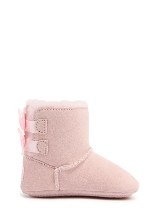 Ugg: Baby Bailey Bow shearling boots - Light Pink - kids-girls_0 | Luisa Via Roma