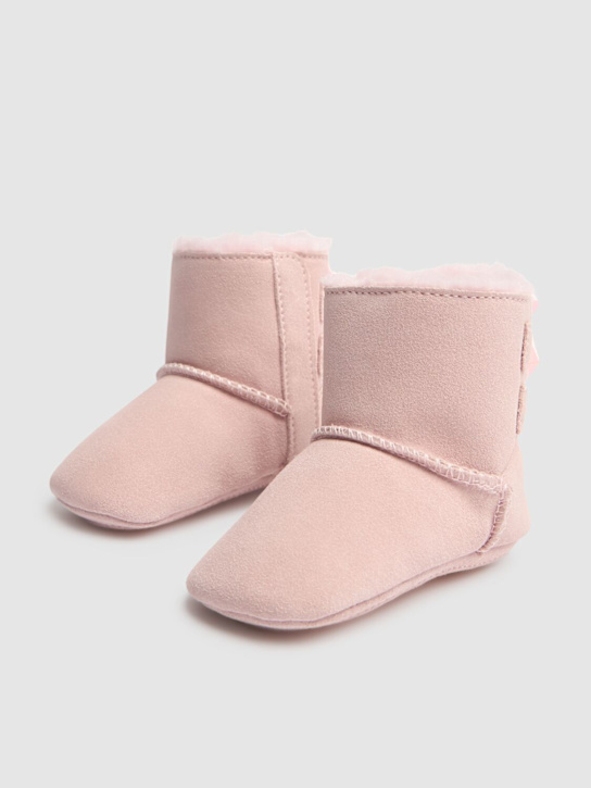 Ugg: Baby Bailey Bow shearling boots - Light Pink - kids-girls_1 | Luisa Via Roma