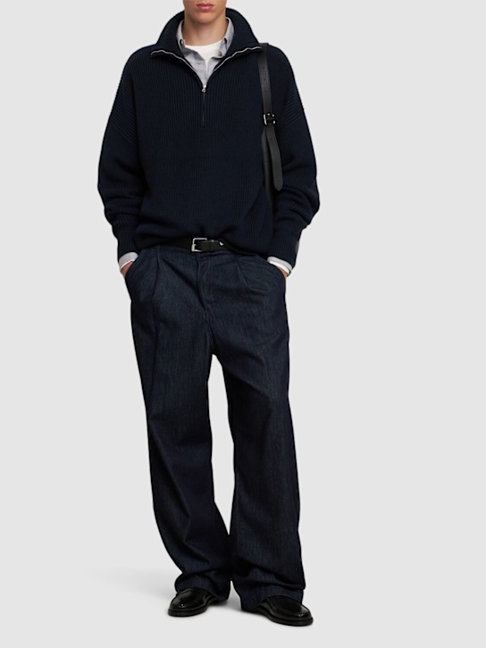 The Frankie Shop: Harrison half-zip sweater - men_1 | Luisa Via Roma