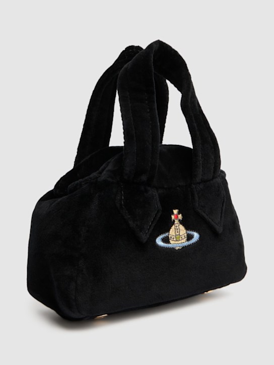 Vivienne Westwood: Mini Archive velvet top handle bag - women_1 | Luisa Via Roma