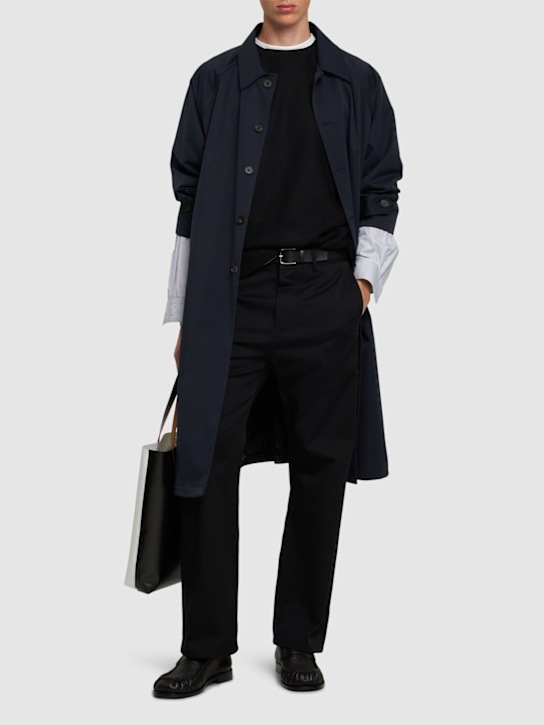 Marni: Stretch cotton gabardine pants - men_1 | Luisa Via Roma