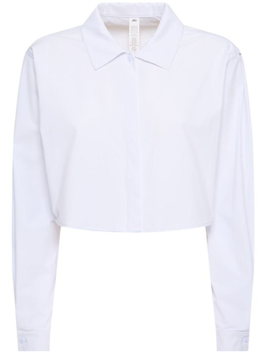 Alo Yoga: Take Me Out crop shirt - women_0 | Luisa Via Roma