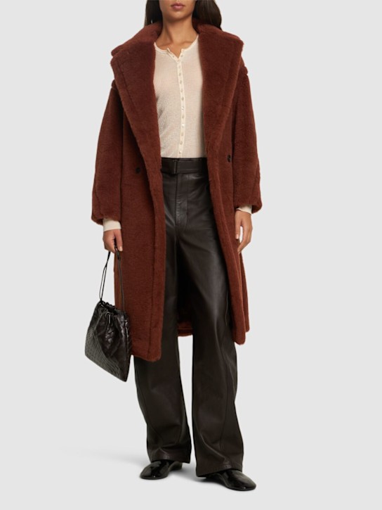 Max Mara: Tedgirl alpaca blend long coat - women_1 | Luisa Via Roma