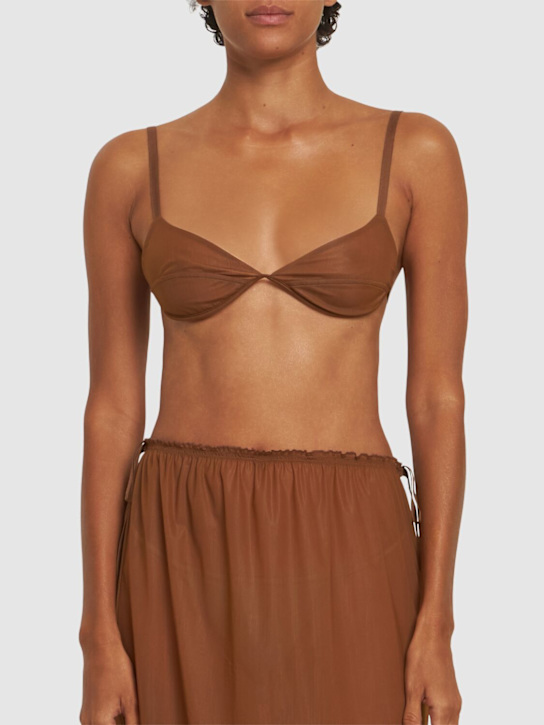 Carven: Mesh triangle bra - women_1 | Luisa Via Roma