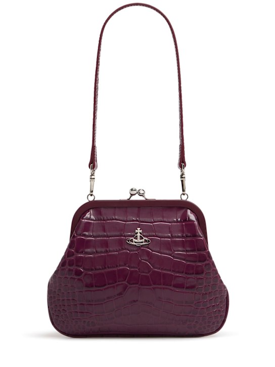 Vivienne Westwood: Pochette Vivienne in pelle goffrata - women_0 | Luisa Via Roma