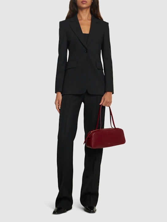 Max Mara: Serio wool blend single breasted blazer - women_1 | Luisa Via Roma