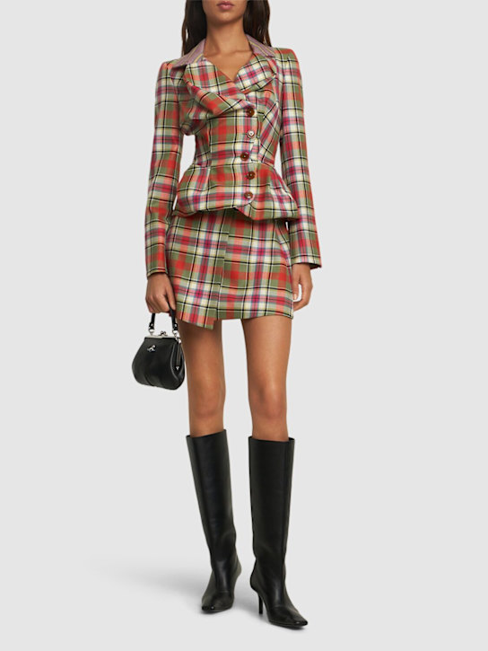 Vivienne Westwood: Giacca Drunken in lana tartan - women_1 | Luisa Via Roma