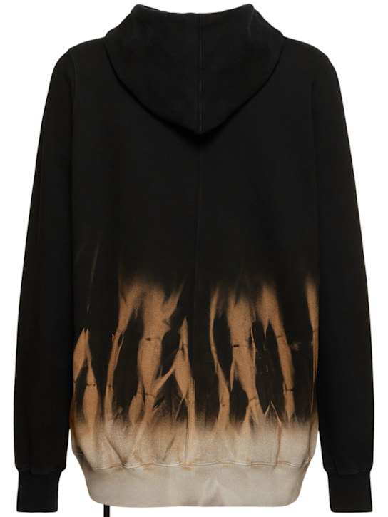 Rick Owens DRKSHDW: Jumbo Gimp zipped sweatshirt - Black/Terra - men_4 | Luisa Via Roma