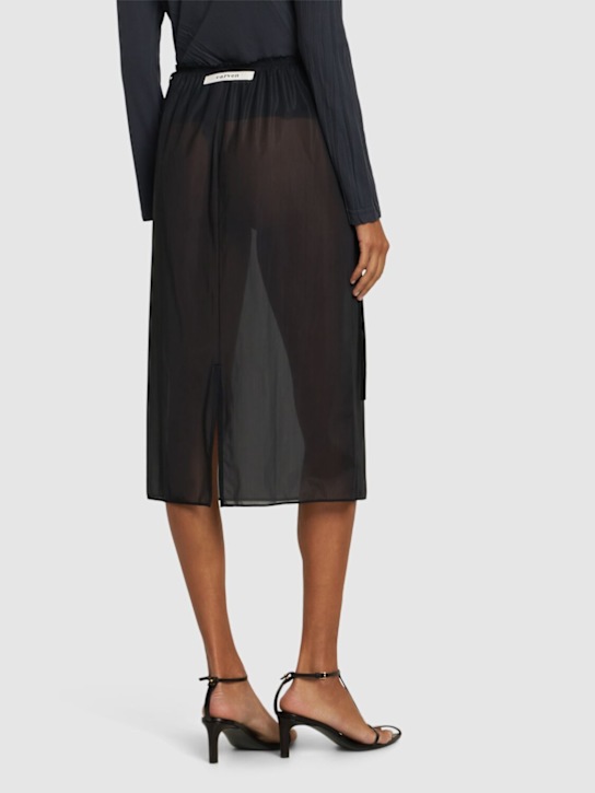 Carven: Mesh midi skirt - women_2 | Luisa Via Roma