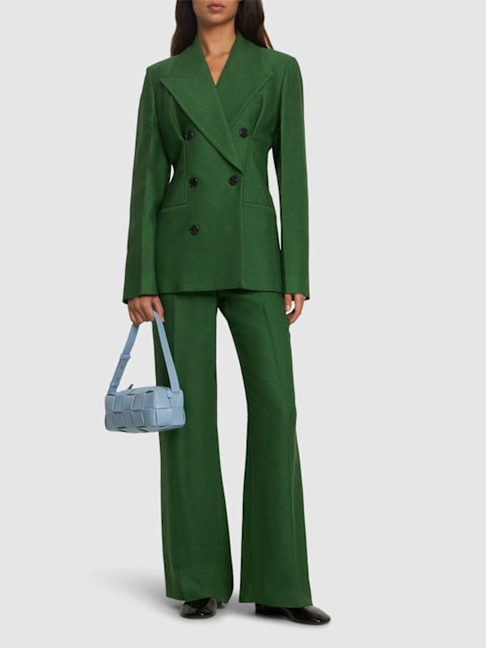 JW Anderson: Tailored viscose double breast blazer - women_1 | Luisa Via Roma