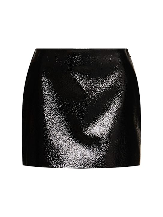 Mary crackled faux leather mini skirt - Thumbnail 1