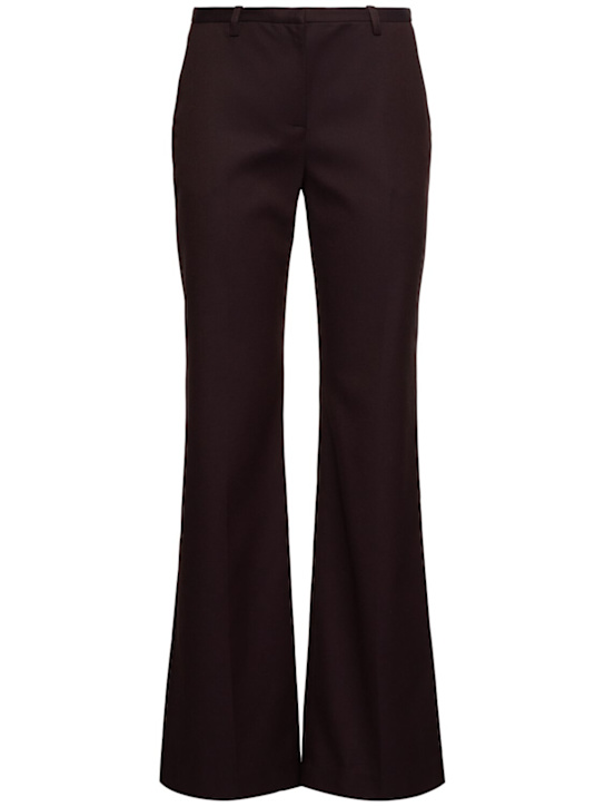 The Frankie Shop: Lyra stretch viscose flared pants - women_0 | Luisa Via Roma