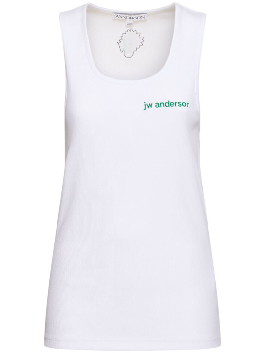 Chest logo embroidery tank top - Thumbnail 1