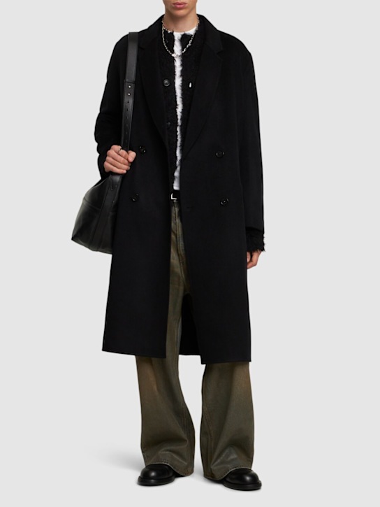 Acne Studios: Dojack double wool coat - men_1 | Luisa Via Roma