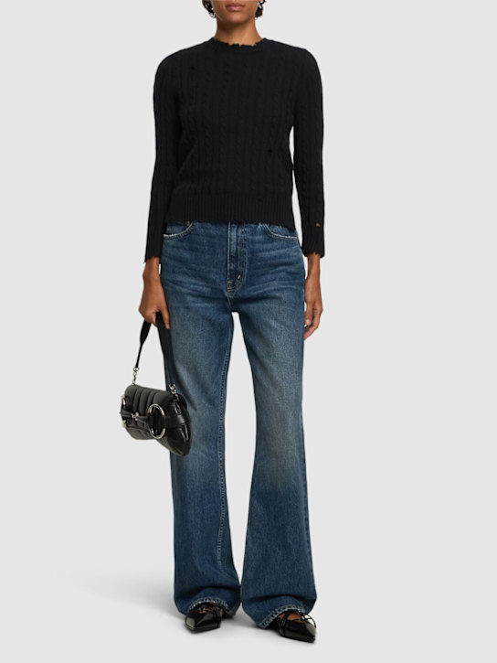 Marc Jacobs: Shrunken cashmere blend cable cardigan - women_1 | Luisa Via Roma