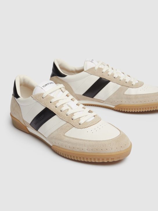 Tom Ford: Terence low top sneakers - Dune/Black - men_2 | Luisa Via Roma