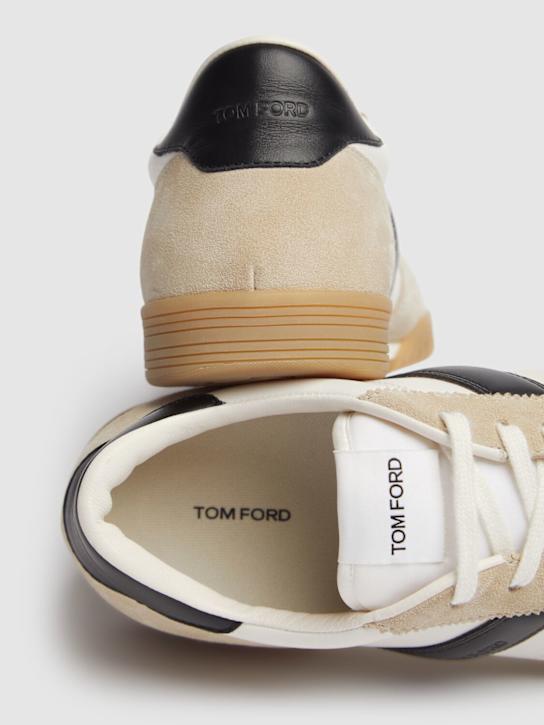 Tom Ford: Terence low top sneakers - Dune/Black - men_3 | Luisa Via Roma
