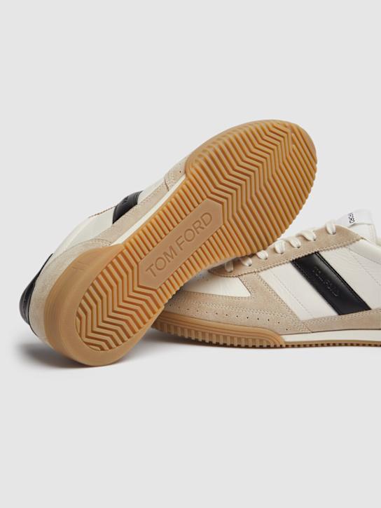 Tom Ford: Terence low top sneakers - Dune/Black - men_4 | Luisa Via Roma