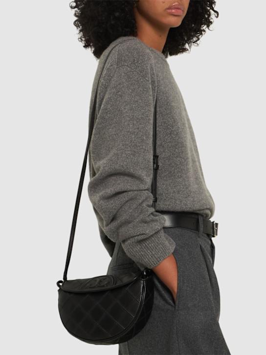 Tory Burch: Mini Fleming Crescent leather bag - women_1 | Luisa Via Roma