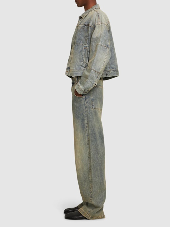 Entire Studios: Giacca Gem boxy fit in denim - men_1 | Luisa Via Roma