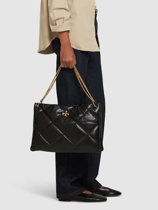 Tory Burch: Kira Diamond Quilt leather hobo bag - women_1 | Luisa Via Roma