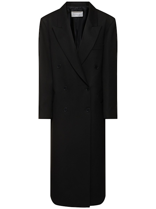 The Frankie Shop: Jane oversize viscose blend long coat - women_0 | Luisa Via Roma