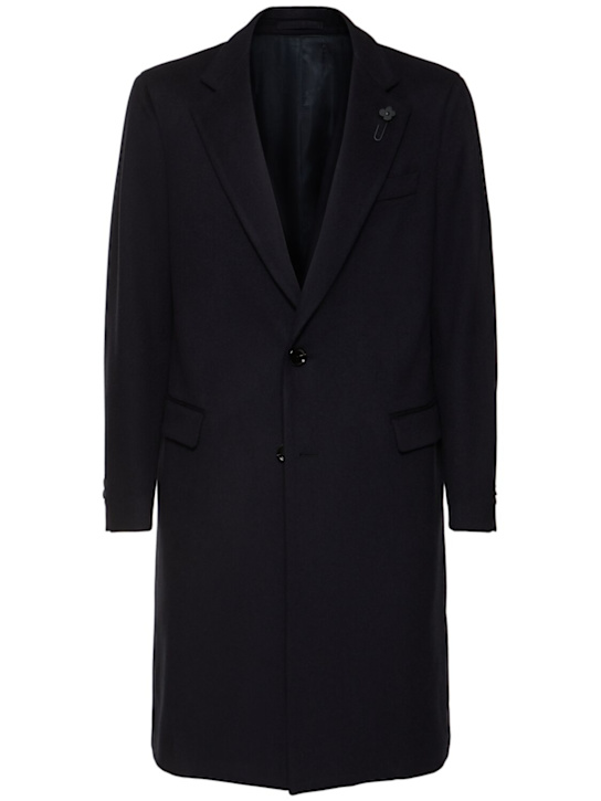 Lardini: Attitude single breasted wool coat - men_0 | Luisa Via Roma