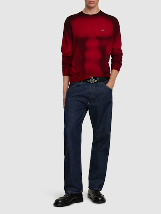 Vivienne Westwood: Pull-over à col rond Sean - men_1 | Luisa Via Roma