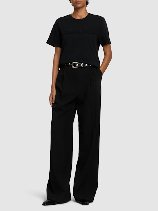 Marc Jacobs: Logo cotton jersey baby t-shirt - women_1 | Luisa Via Roma