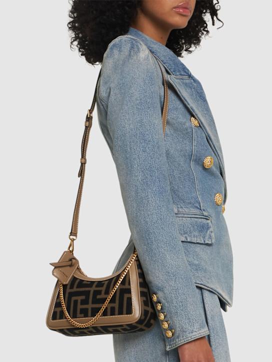Balmain: B-Army monogram shoulder bag - women_1 | Luisa Via Roma