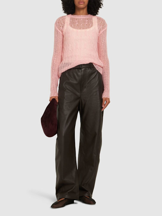 MSGM: Offen gestrickter Pullover mit Rundhalsausschnitt - women_1 | Luisa Via Roma