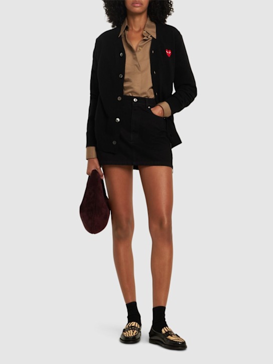 MSGM: Gonna in denim - women_1 | Luisa Via Roma